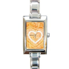 Triple Heart Charm Watch - Rectangle Italian Charm Watch