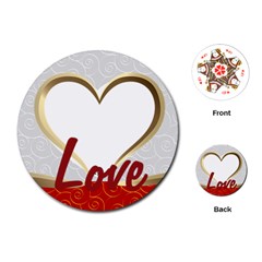 love - Playing Cards Single Design (Round)