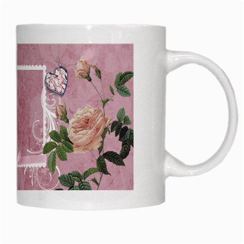 Roses & Ribbons Mug By Laurrie Right