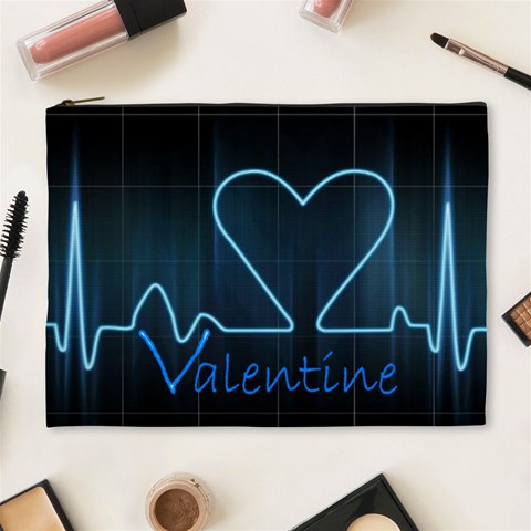 Modern Love Cosmetic Bag By Catvinnat Front