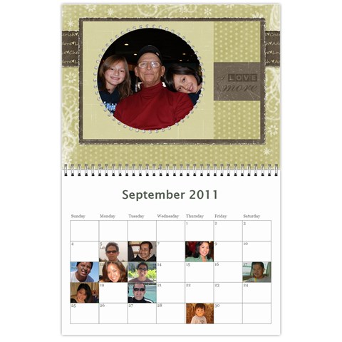 Michelle s Family Calender By Michelle Sep 2011