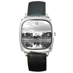 MeadowLark Gardens - Square Metal Watch