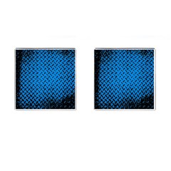 Blue Diamond Plate - Cufflinks (Square)