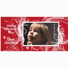 Valentine s Day card 8x4 - 4  x 8  Photo Cards