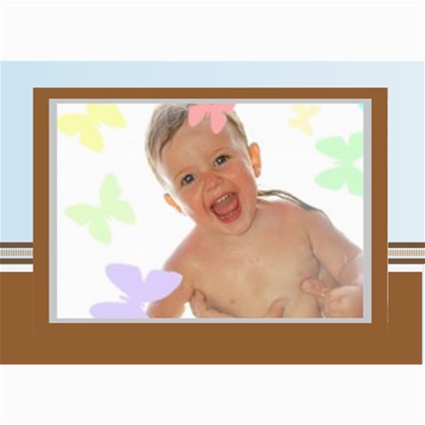 Blue Theme By Wood Johnson 7 x5  Photo Card - 4