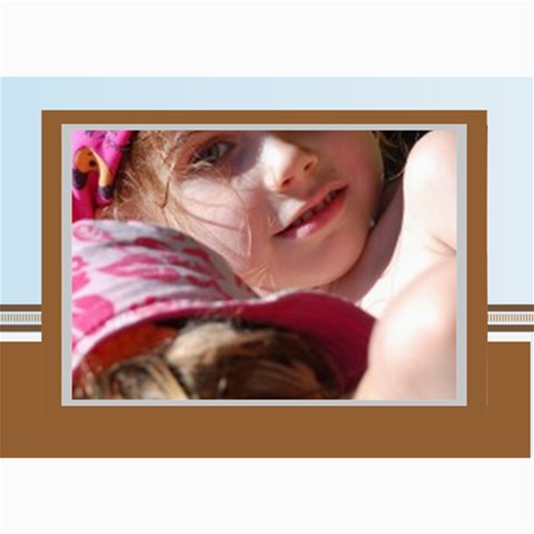 Blue Theme By Wood Johnson 7 x5  Photo Card - 7