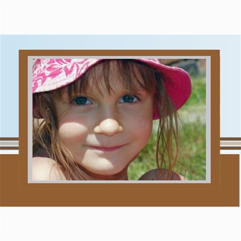 Blue Theme By Wood Johnson 7 x5  Photo Card - 8