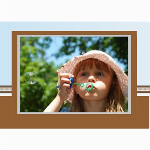 Blue Theme By Wood Johnson 7 x5  Photo Card - 9