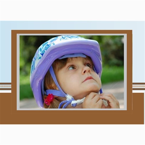 Blue Theme By Wood Johnson 7 x5  Photo Card - 10