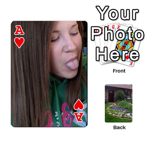Ace Playing Cards Front - HeartA