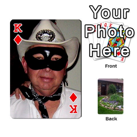King Playing Cards Front - DiamondK