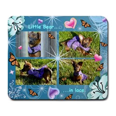 Little Bear...in lace. - Mousepad - Collage Mousepad