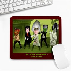 monster mash 1 - Large Mousepad
