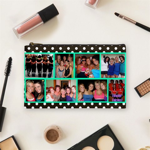 Friends Forever Cosmetic Bag (medium) By Nicole Mccracken Front
