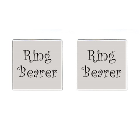 Ring Bearer Cufflinks Pearl Grey Www Catdesignz Com By Catvinnat Front(Pair)