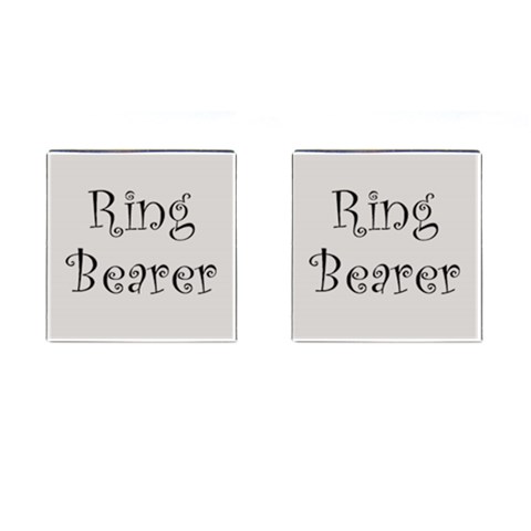 Ring Bearer Cufflinks Pearl Grey Www Catdesignz Com By Catvinnat Front(Pair)