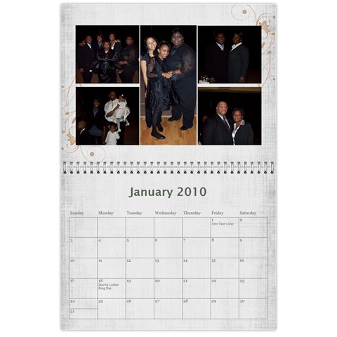 My Calendar By Tawanda Jan 2010