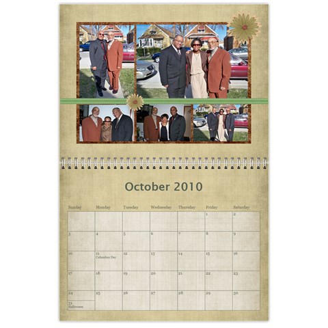 My Calendar By Tawanda Oct 2010