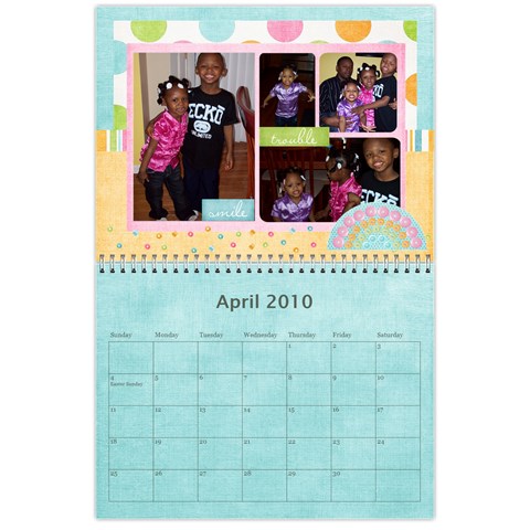My Calendar By Tawanda Apr 2010