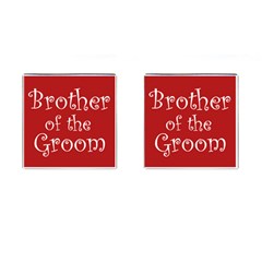 Brother Groom Cufflimk www.CatDesignz.com - Cufflinks (Square)