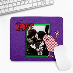 valentine s day!!! - Large Mousepad