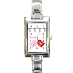 Love birds - copy me! - Rectangle Italian Charm Watch