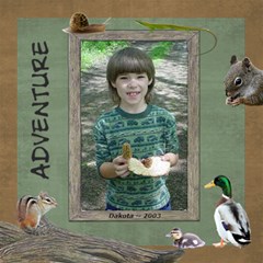 Kids Adventure Walk Scrapbook Pages - ScrapBook Page 12  x 12 