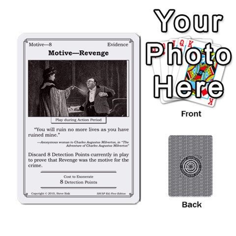 2010 Great Detectives Deck 1 By Steve Sisk Front - Heart3