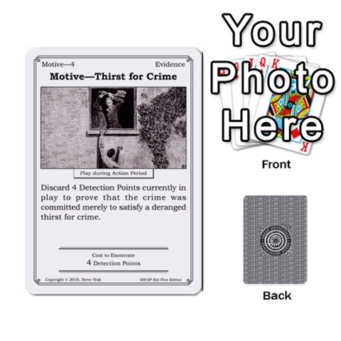 2010 Great Detectives Deck 1 By Steve Sisk Front - Heart6