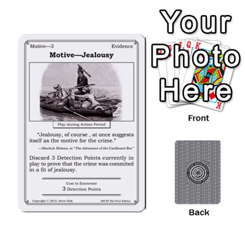 2010 Great Detectives Deck 1 By Steve Sisk Front - Heart7