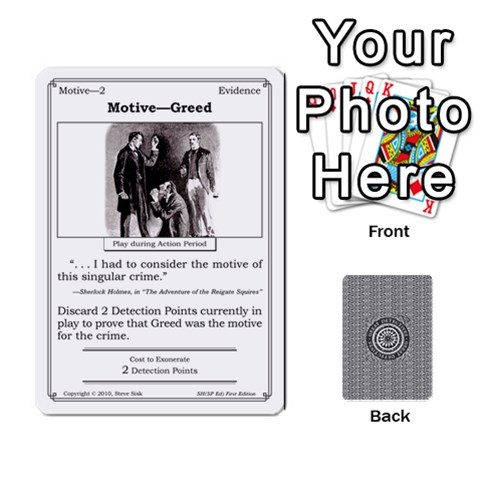 2010 Great Detectives Deck 1 By Steve Sisk Front - Heart8