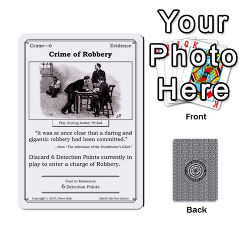 King 2010 Great Detectives Deck 1 By Steve Sisk Front - HeartK