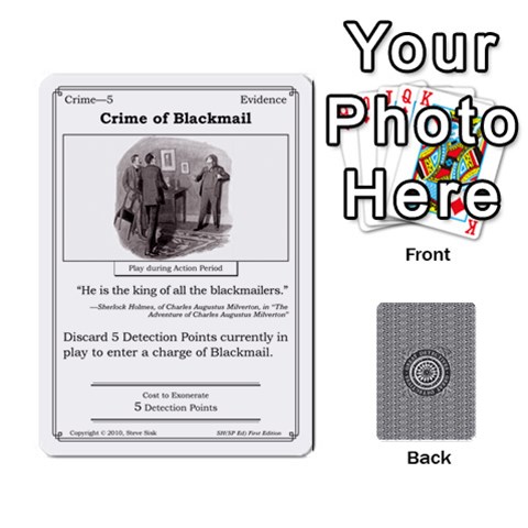 Ace 2010 Great Detectives Deck 1 By Steve Sisk Front - HeartA