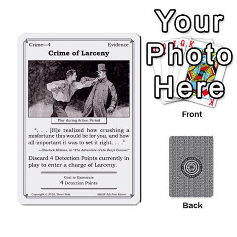 2010 Great Detectives Deck 1 By Steve Sisk Front - Diamond2