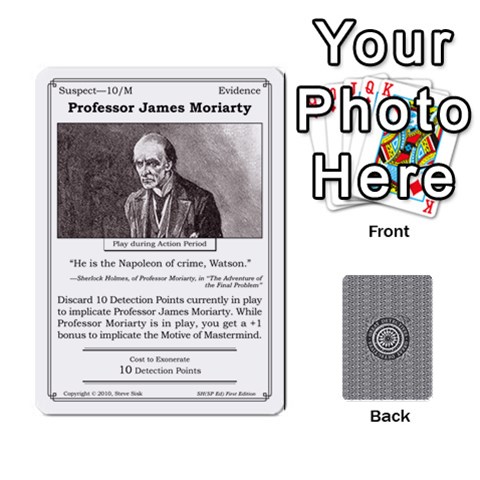 2010 Great Detectives Deck 1 By Steve Sisk Front - Spade6