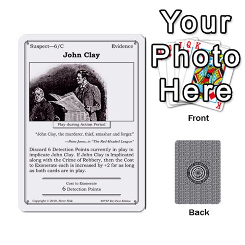 2010 Great Detectives Deck 1 By Steve Sisk Front - Spade10
