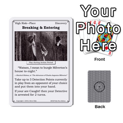 2010 Great Detectives Deck 2 By Steve Sisk Front - Club6