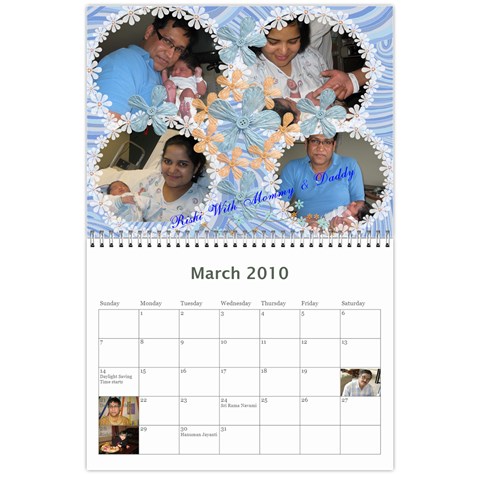 Yash N Rishi Calender By Amrita Mar 2010