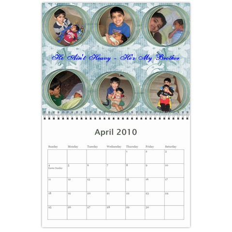 Yash N Rishi Calender By Amrita Apr 2010