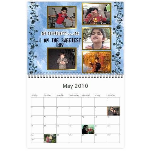 Yash N Rishi Calender By Amrita May 2010
