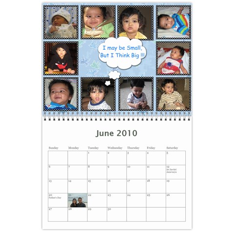Yash N Rishi Calender By Amrita Jun 2010