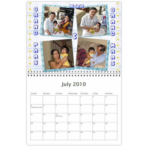Yash N Rishi Calender By Amrita Jul 2010