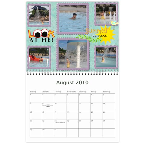 Yash N Rishi Calender By Amrita Aug 2010