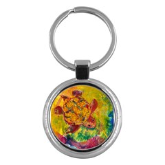 Turtle Descending - Key Chain (Round)