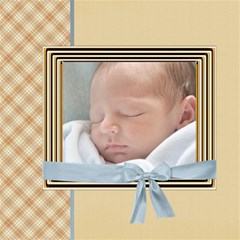 Baby Boy - ScrapBook Page 8  x 8 