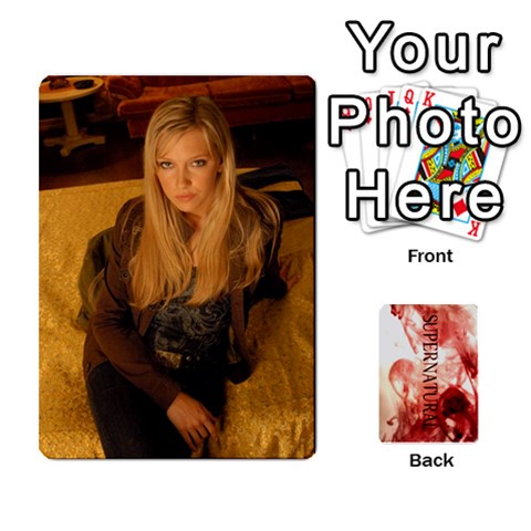 Supernatural Trading Cards By Mark C Petzold Front - Heart8