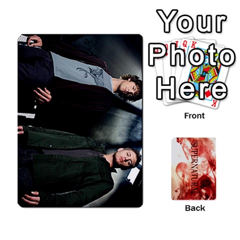 Supernatural Trading Cards By Mark C Petzold Front - Spade4
