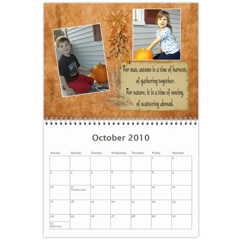 Calendar By Laurrie Oct 2010