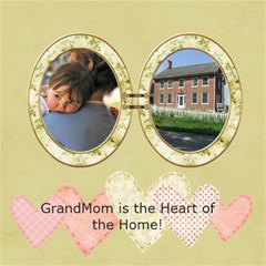 GrandMom  Heart of the Home - ScrapBook Page 8  x 8 