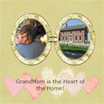 GrandMom  Heart of the Home - ScrapBook Page 8  x 8 